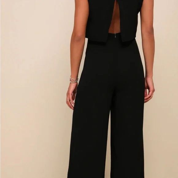 Lulus Glam-bition Black Backless Midi Jumpsuit - Picture 4 of 7